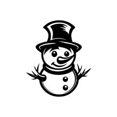 snowman icon. Vector concept illustration for design.