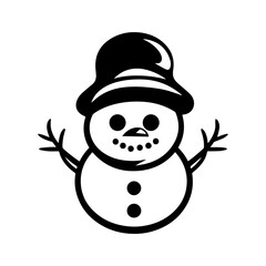 snowman icon. Vector concept illustration for design.