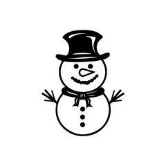 snowman icon. Vector concept illustration for design.