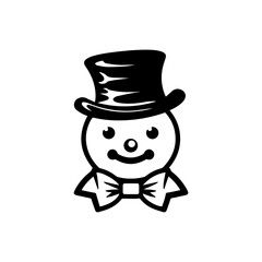 snowman icon. Vector concept illustration for design.