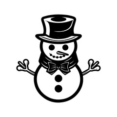 snowman icon. Vector concept illustration for design.