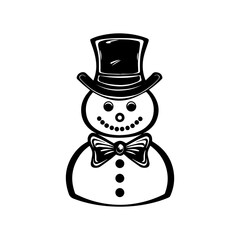 snowman icon. Vector concept illustration for design.