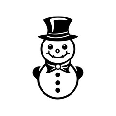 snowman icon. Vector concept illustration for design.