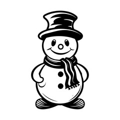 snowman icon. Vector concept illustration for design.