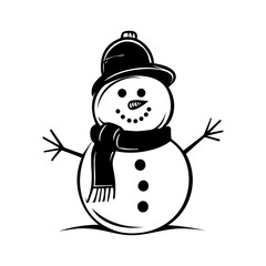 snowman icon. Vector concept illustration for design.