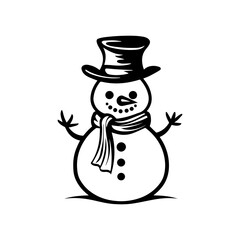 snowman icon. Vector concept illustration for design.