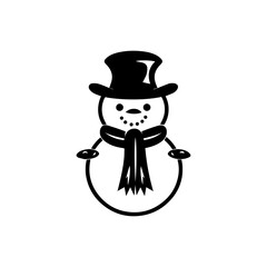snowman icon. Vector concept illustration for design.