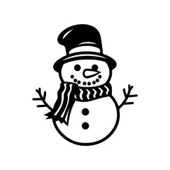 snowman icon. Vector concept illustration for design.