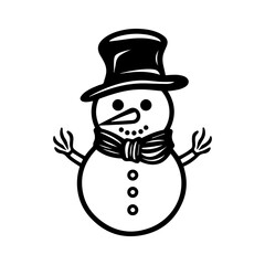 snowman icon. Vector concept illustration for design.