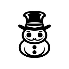 snowman icon. Vector concept illustration for design.