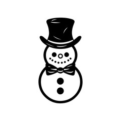 snowman icon. Vector concept illustration for design.