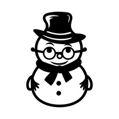 snowman icon. Vector concept illustration for design.