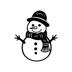 snowman icon. Vector concept illustration for design.
