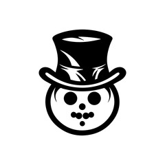snowman icon. Vector concept illustration for design.