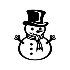 snowman icon. Vector concept illustration for design.
