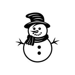 snowman icon. Vector concept illustration for design.