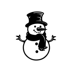 snowman icon. Vector concept illustration for design.