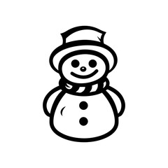 snowman icon. Vector concept illustration for design.
