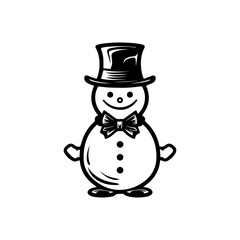 snowman icon. Vector concept illustration for design.