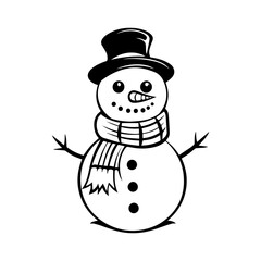 snowman icon. Vector concept illustration for design.