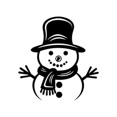 snowman icon. Vector concept illustration for design.