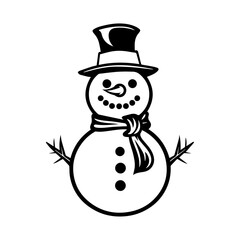 snowman icon. Vector concept illustration for design.