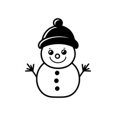 snowman icon. Vector concept illustration for design.