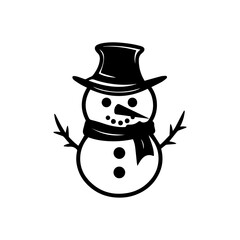 snowman icon. Vector concept illustration for design.