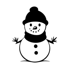 snowman icon. Vector concept illustration for design.