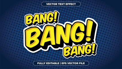 Comic Book Sound Effect Text Effect   Fully Editable Vector © Tyler