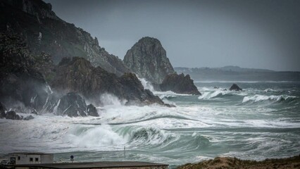 Temporal en el norte de Galicia