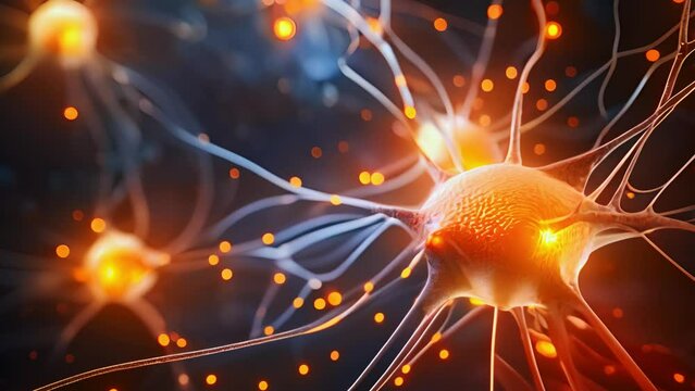 An image of neurons involved in self-awareness and introspection, such as those in the default mode network. Generative Ai.