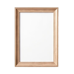 transparent background with wooden frame, photo isolated. - obrazy, fototapety, plakaty