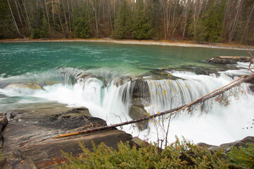 Beautiful Rearguard Falls in British Columbia in Canada