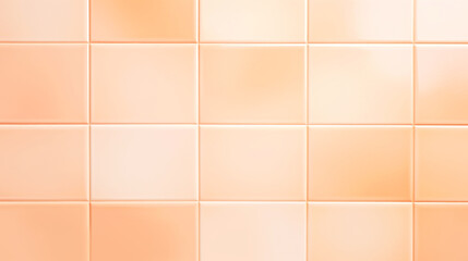A bathroom with a toilet and tiled walls, peach fuzz, color of the year 2024, monochromatic image