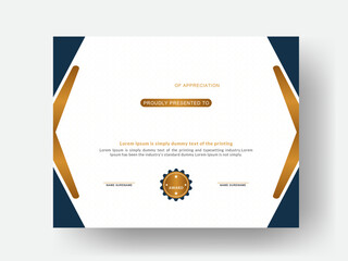 Elegant and multifunctional multicolored achievement certificate template with a luxurious design