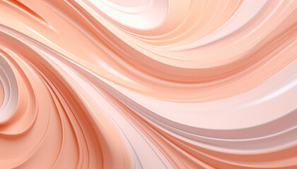 creamy  waves  flow in  peachy pastel  color creamy  waves  flow , peach fuzz the color of the year 2024 