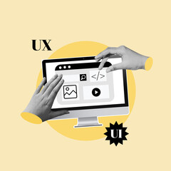 Human Hands, Working on Website, Mobile App Design, UI UX Design, Web Design, Web Page, Custom,...