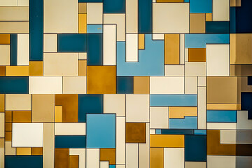 drone-view of a photography of a cubism pattern
