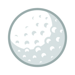 a golf icon is shown on a white background
