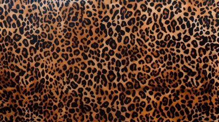 Foto op Canvas A close-up of a vividly detailed wild animal skin textured wallpaper with an abstract leopard pattern. It would make a stunning backdrop for any interior design project. © Shahjahan