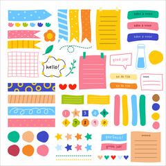 Cute Abstract Colorful Journal Template