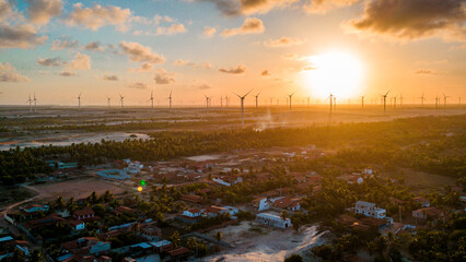 wind power wind farm esg SDG 7 sun carbon footprint CO2 emission reduction	
