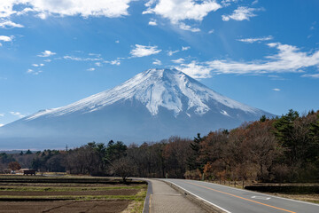 Mt. Fuji with snow cap