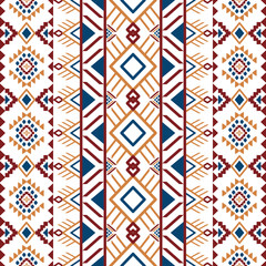 Ethnic geometric pattern Native American Navajo tribal motif design