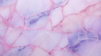 Soft Pink Marble with Tanzanite Horizontal Background. Abstract stone texture with Veins and cracks. Bright natural material aged cracked surface. AI Generated photorealistic Illustration.