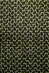 Keffieh scarf. The texture of the cotton traditional symbolic arabian scarf. Khaki back.