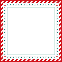 Christmas concept background frame illustration with empty space. Memo, note, card design template source.