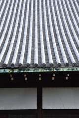 Big roof of Japanese palace