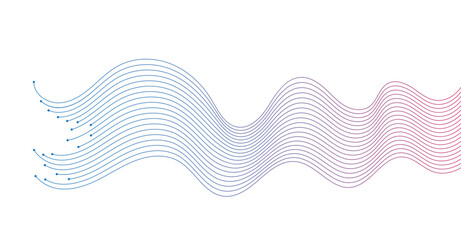 abstract wavy lines background element. Suitable for AI, tech, network, science, digital technology theme